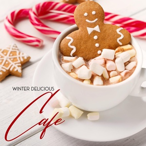 Обложка для Café Lounge, Christmas Songs Music, The Merry Christmas Players - Snow Cafe