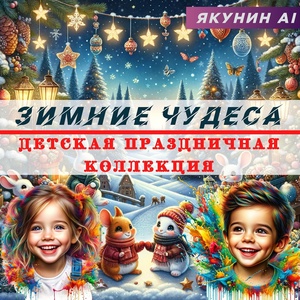 Обложка для Якунин AI - Дети ходят по зимнему снегу