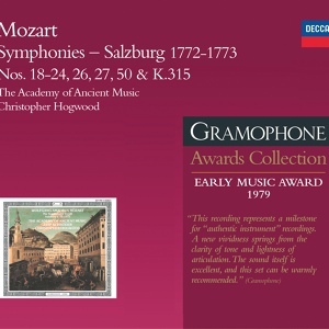 Обложка для Academy of Ancient Music, Jaap Schröder, Christopher Hogwood - Mozart: Symphony No. 20 in D Major, K.133 - 2. Andante