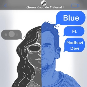 Обложка для Green Knuckle Material, Madhavi Devi - Blue