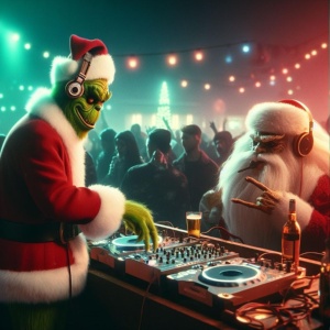 Обложка для CreepySh0t - Santa Claus and the Grinch - Christmas Party Techno