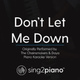 Обложка для Sing2Piano - Don't Let Me Down (Originally Performed By The Chainsmokers & Daya)