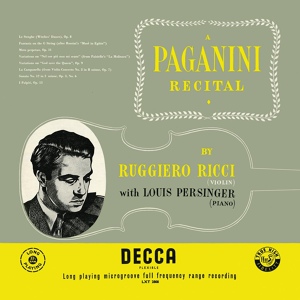 Обложка для Ruggiero Ricci, Louis Persinger - Paganini: Le streghe, Op. 8 (Arr. Kreisler)