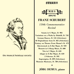 Обложка для Jörg Demus - Piano Sonata in G Major, D 894: I. Molto moderato e cantabile