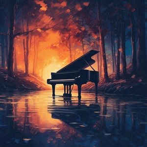 Обложка для Study Pop Piano - Lost in the Fire (Piano Instrumental) - You Said You Might Be into Girls
