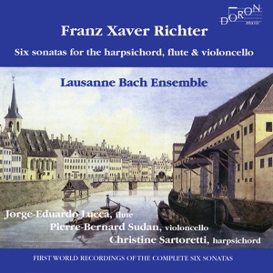 Обложка для Lausanne Bach Ensemble, Jorge-Eduardo Lucca, Pierre-Bernard Sudan, Christine Sartoretti - 6 Harpsichord Trios, No. 3 in G Major: II. Gigue