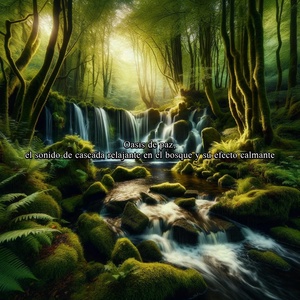 Обложка для Cascada en el Bosque, Sonido Ambiente, Sonidos del Bosque - Reflejos de tranquilidad, capturando el sonido de cascada relajante en el bosque