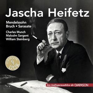 Обложка для Jascha Heifetz, London Symphony Orchestra, Sir Malcolm Sargent - Violin Concerto No. 1 in G Minor, Op. 26: I. Vorspiel. Allegro moderato