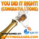 Обложка для Say It Messages - You Did It Right (Congratulations Tom)