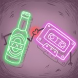 Обложка для папина кассета - Пиво и музыка