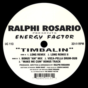 Обложка для Ralphi Rosario - Timbalin (Long Remix II)