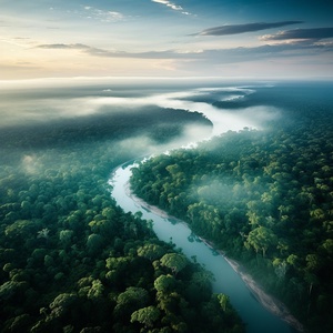 Обложка для Музыка для сна - Закат в амазонском бассейне