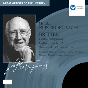 Обложка для Mstislav Rostropovich/Moscow Philharmonic Orchestra/Benjamin Britten - Symphony for Cello and Orchestra, Op.68 (1997 Digital Remaster): I. Allegro maestoso