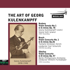 Обложка для Georg Kulenkampff & Sir Georg Solti - Violin Sonata No. 1 in G Major, Op. 78: 3. Allegro molto moderato