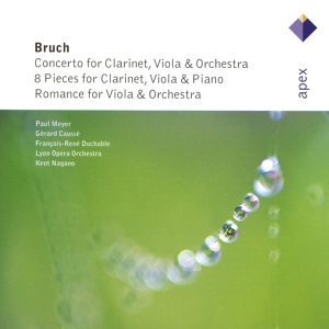 Обложка для François-René Duchâble feat. Gérard Caussé, Paul Meyer - Bruch: 8 Pieces for Clarinet, Viola and Piano, Op. 83: No. 2, Allegro con moto