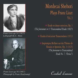 Обложка для Mordecai Shehori - Études d'exécution transcendante, S.139: 1. Preludio (C major)