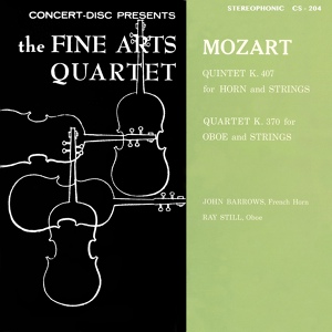 Обложка для Fine Arts Quartet, John Barrows - Horn Quintet in E-Flat Major, K. 407/386c: II. Andante
